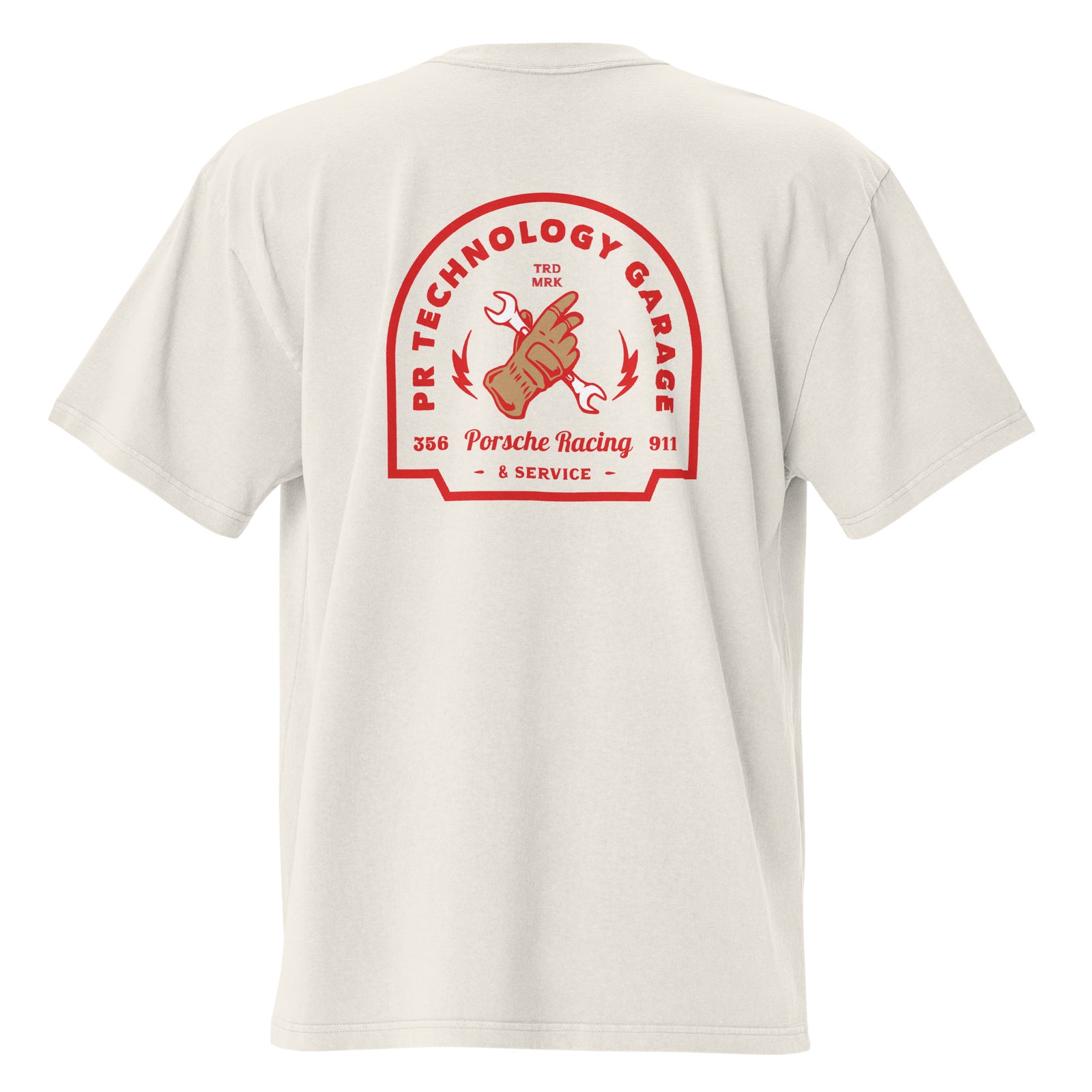 PR Technology Heritage Garage Oversized faded t-shirt